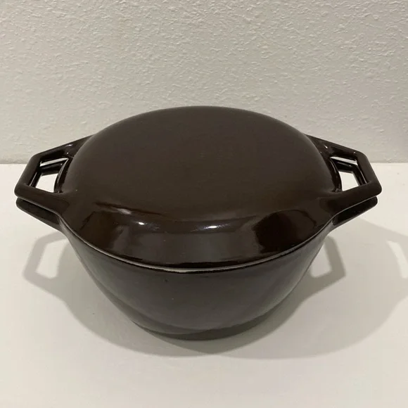 Vintage Copco D2 Dutch Oven Enameled Cast Iron Pot with Lid /  Denmark - Picture 3 of 9